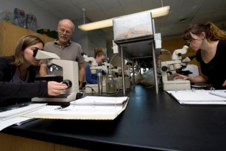 Professor John Taylor with students